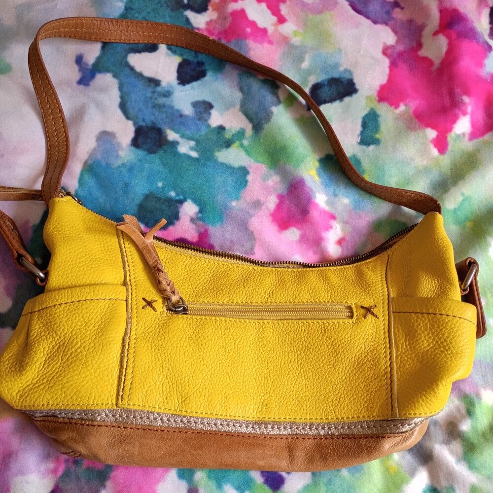 The Sak Yellow Leather shoulder bag